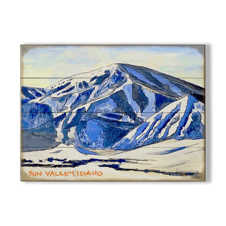 La Maestosità di Sun Valley - Arte Murale in Legno e Metallo per la vendita all'ingrosso da parte di Old Wood Signs