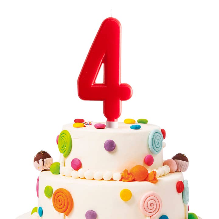 red Giant birthday candle for cakes, 15 cm for wholesale on Faire18