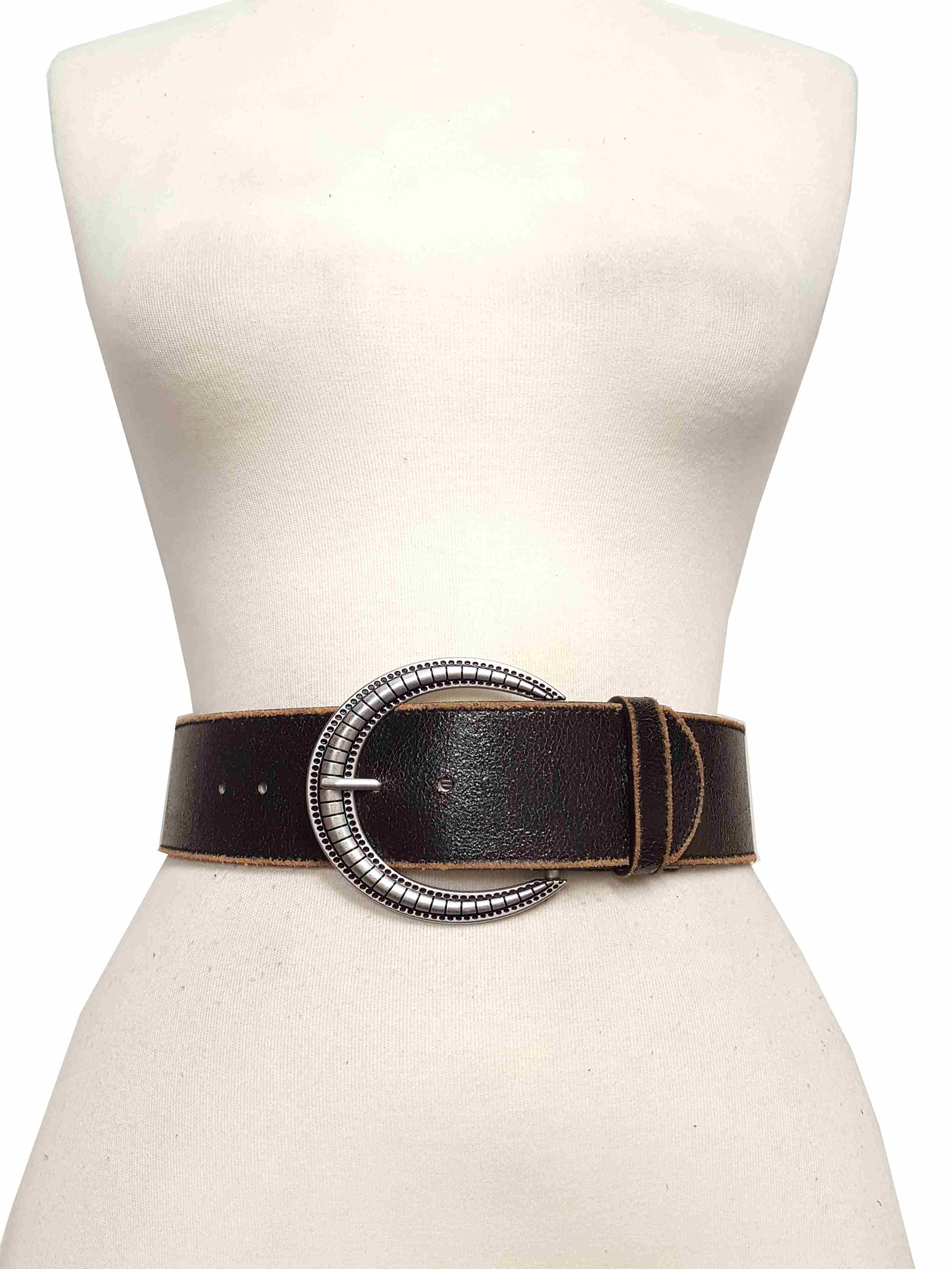 Axesoria West - Wholesale Belt - Women's - Wide Vintage Distressed Leather Belt2