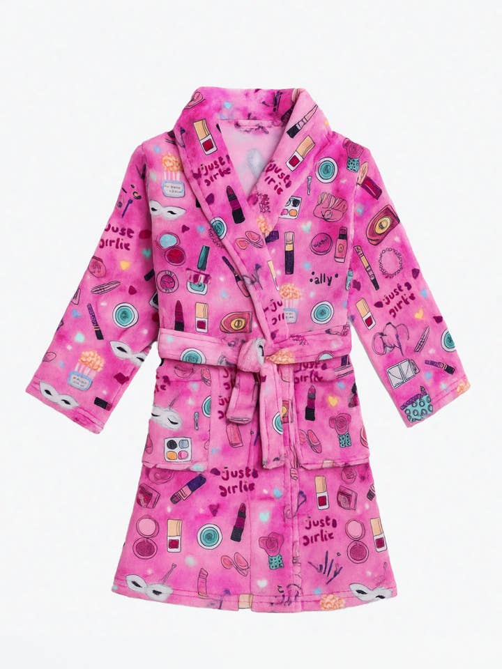 2 Pc Prepack Plush Slumber Party Robe for wholesale by Limeapple