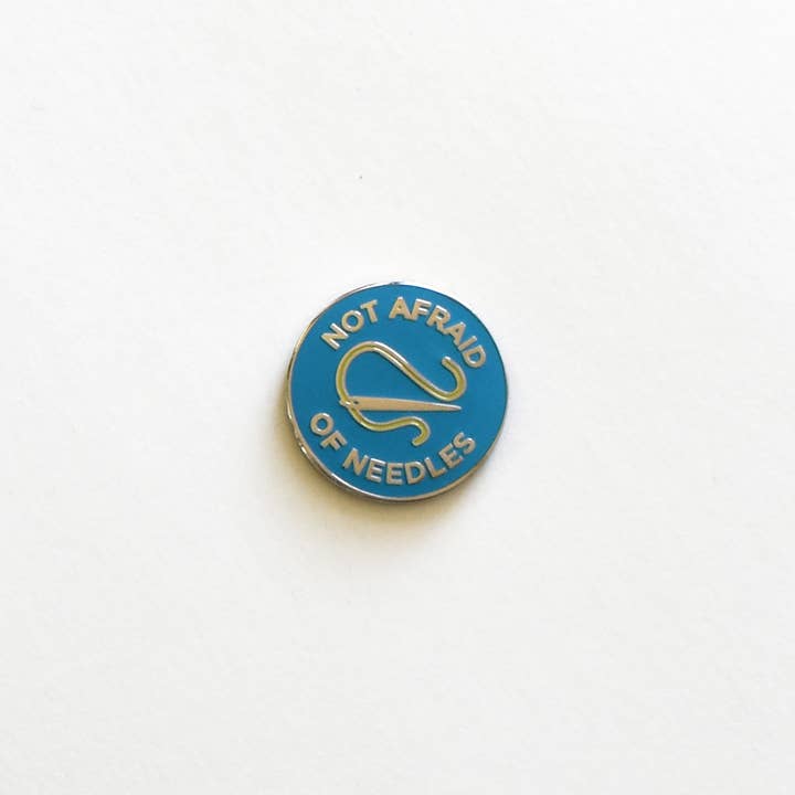 City of Industry - Wholesale Lapel Pin/Button - Not Afraid of Needles Magnetic Pin or Needleminder