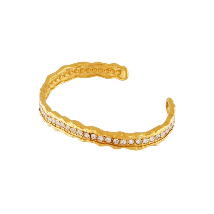 Joy Wasserdichter Chunky CZ Armreif mit 18K Vergoldung für den Großhandel von Dansk Copenhagen