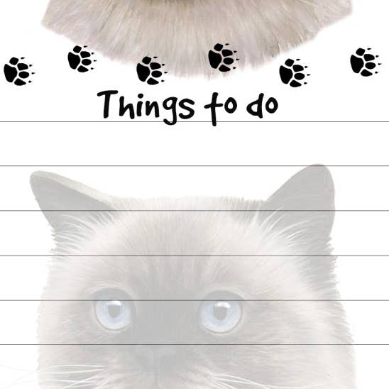 Himalayan Cat Magnetic List Pad for wholesale by E&S Pets