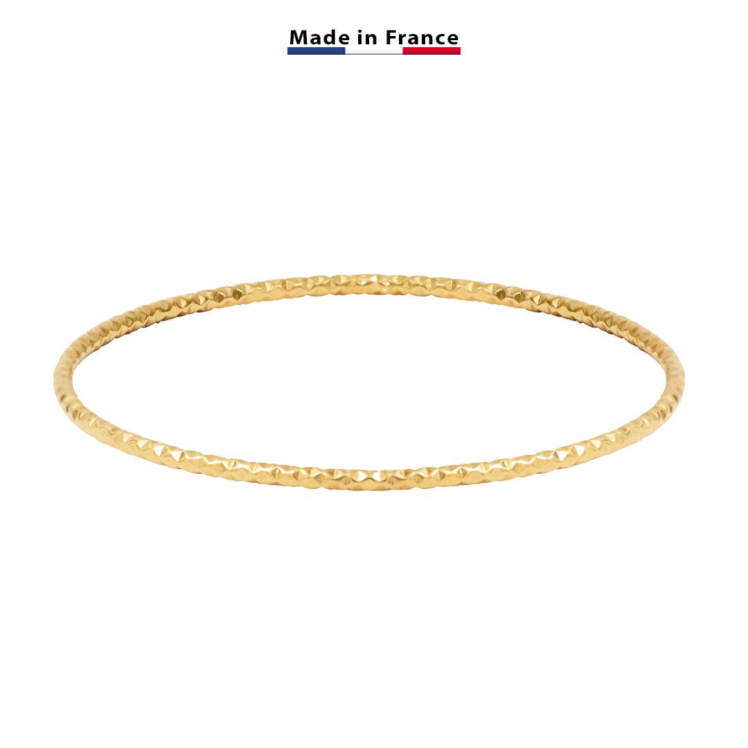 Bijoux Fabrication Française - Wholesale Bangle Bracelet - Diamond bangle - 18K gold Made in France0