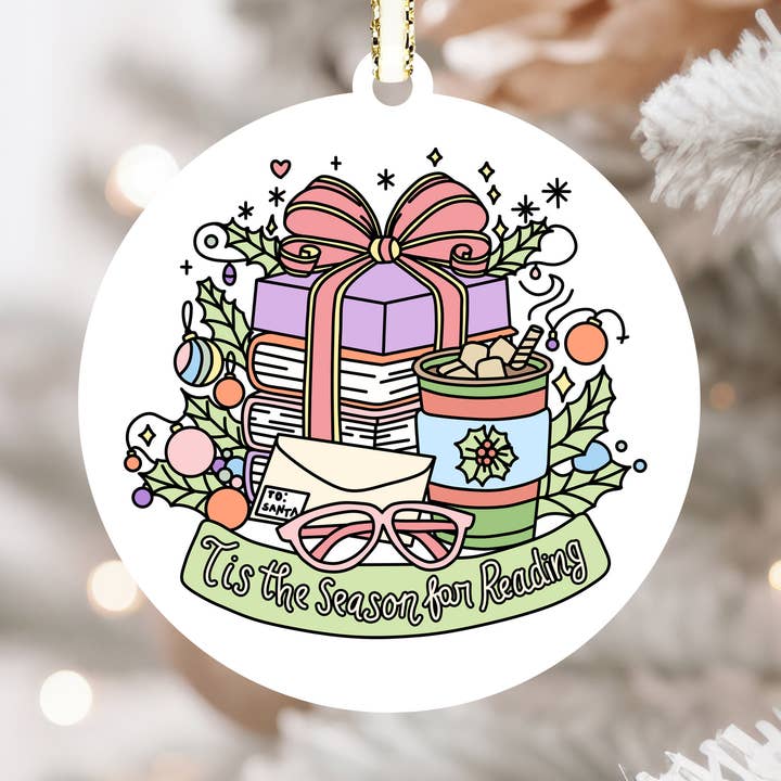 Book Christmas Ornament, Reading Bookish Gifts, Book Merch for wholesale by Momenti di Vita