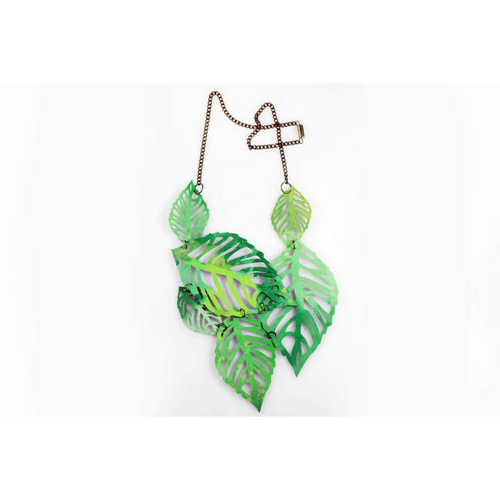 Leaves Necklace for wholesale by Joyas de Papel