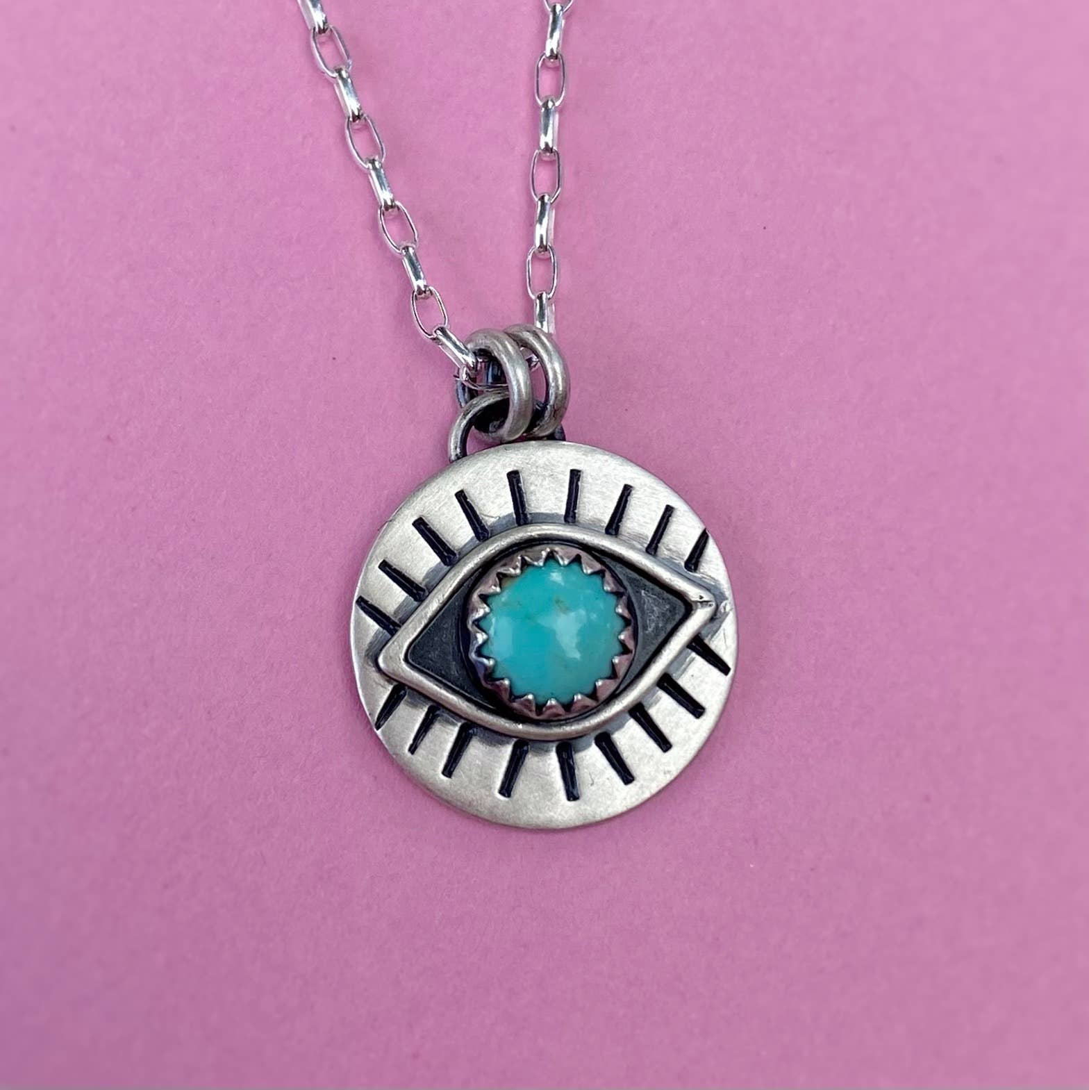 Blue and Blue - Wholesale Pendant/Charm Necklace - Eyeball Necklace - Turquoise6