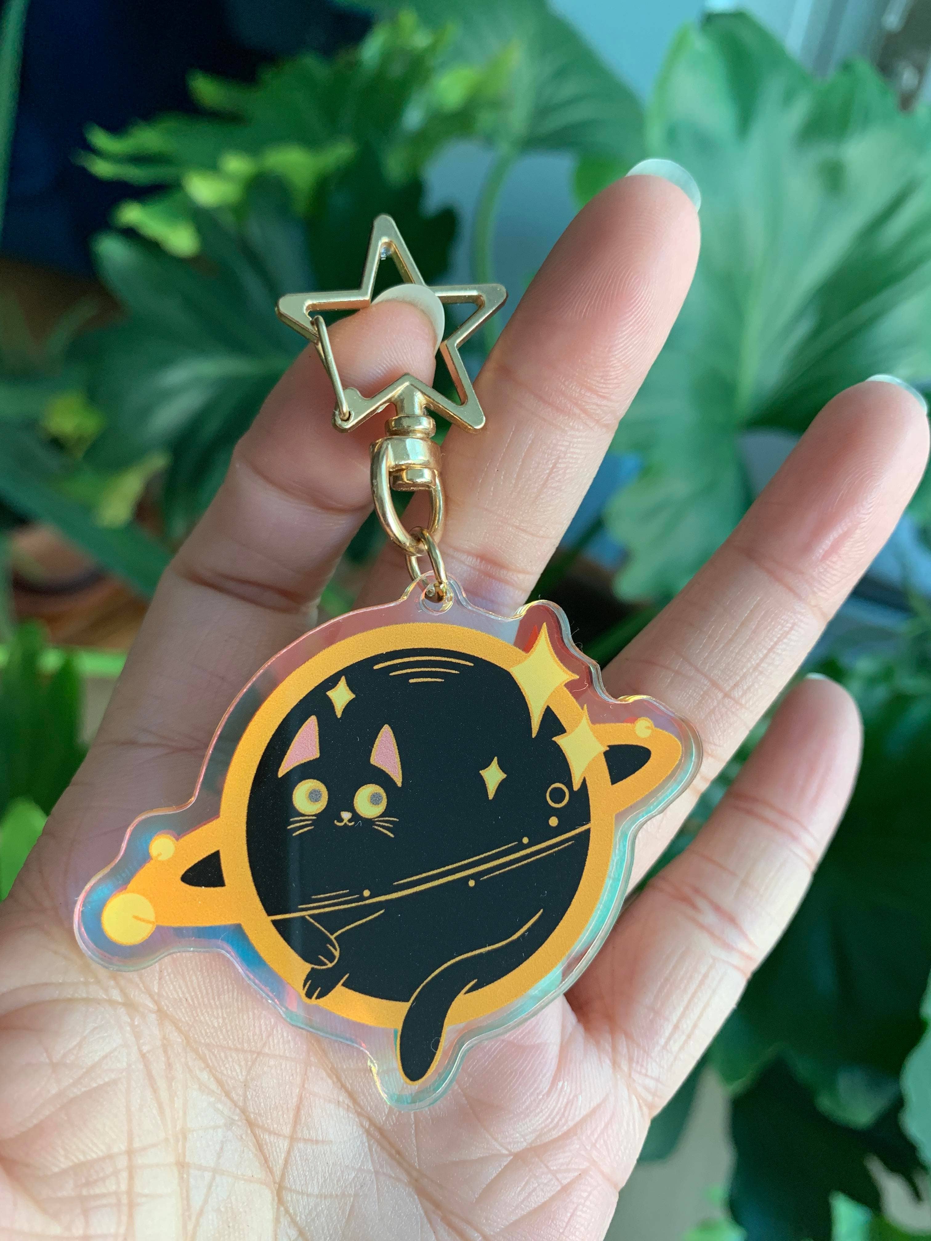 HolyGuacamolly - Wholesale Keychain - Women's - Original Design The Void Black Cat Keychain3