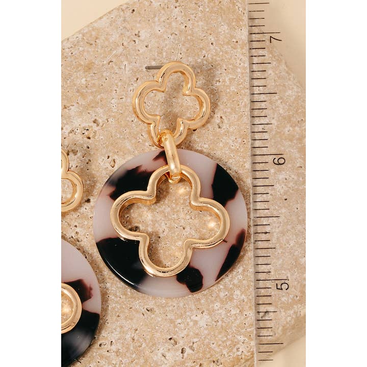 Anarchy Street – Engroshandel Hængeøreringe og creoløreringe – Acetatskive Double Clover Dingle Øreringe2