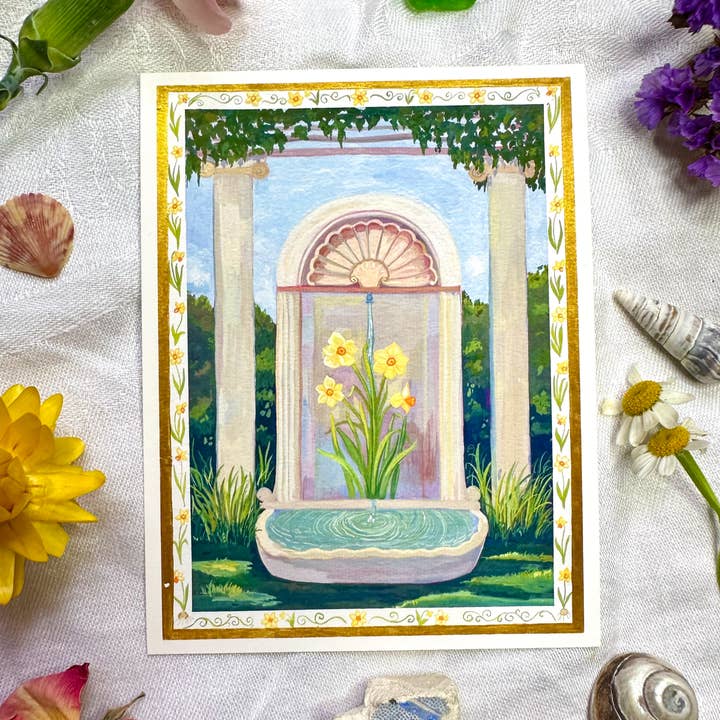 Narcissus Mini Print for wholesale by Lilly Carr Art