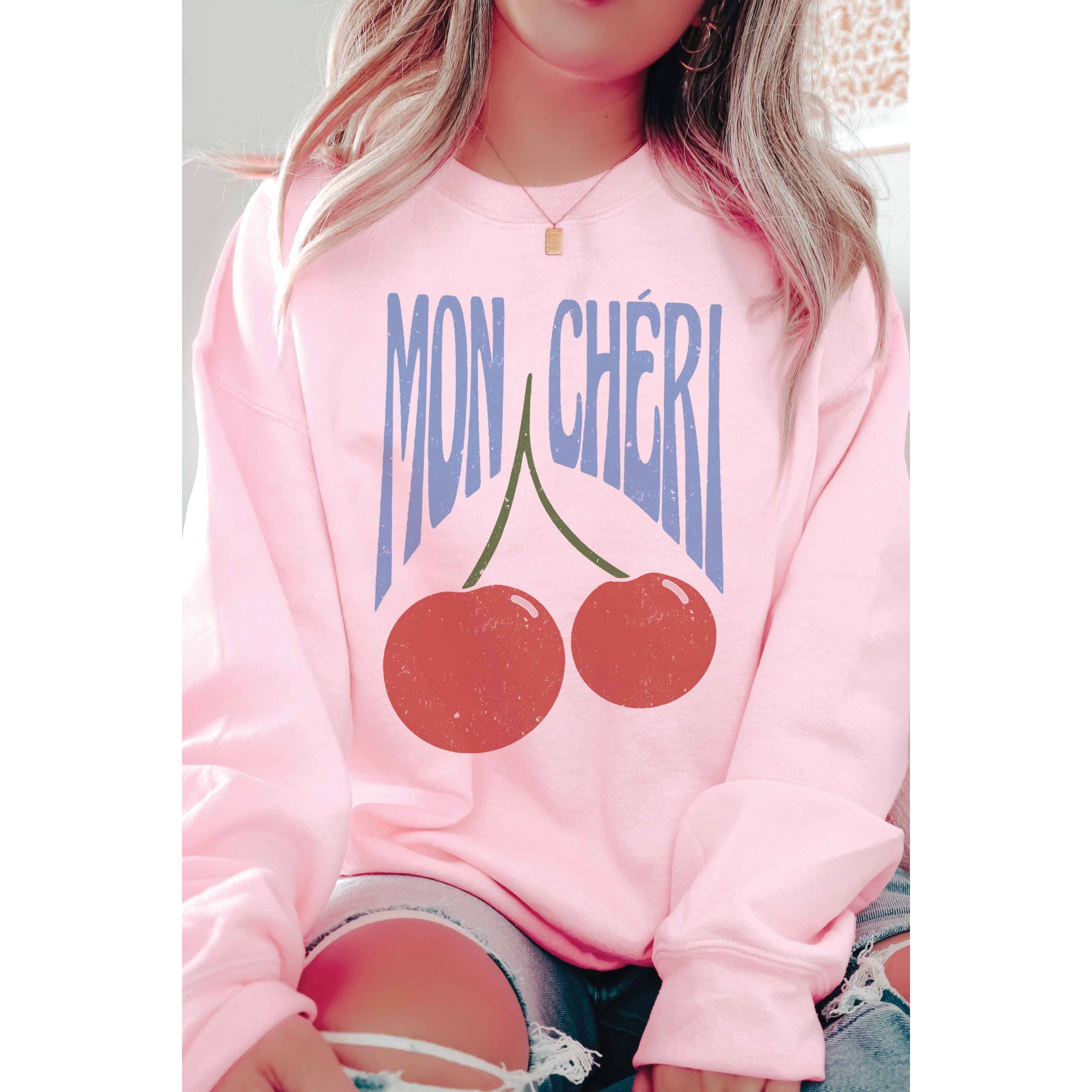 BLUME & CO. - Wholesale Graphic Sweatshirt - Women's - MON CHERIE Graphic Sweatshirt2