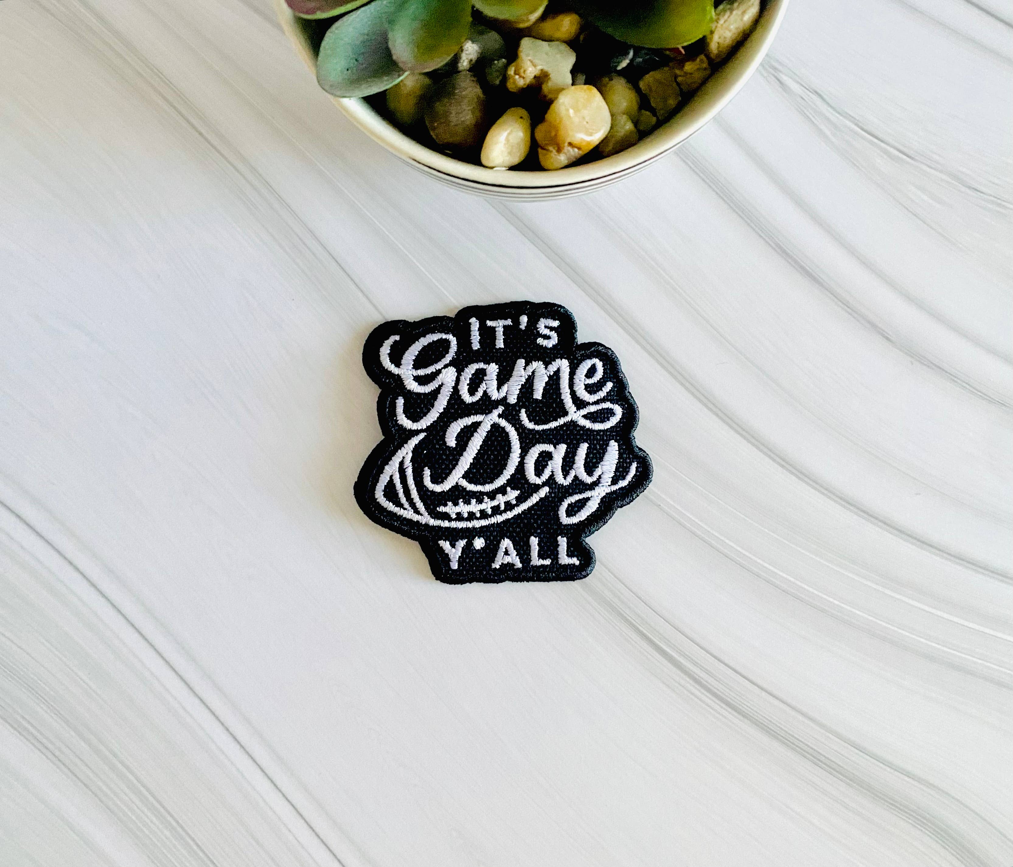 R & R Stitched - Wholesale Patch - It's game day ya'll embroidered hat patch