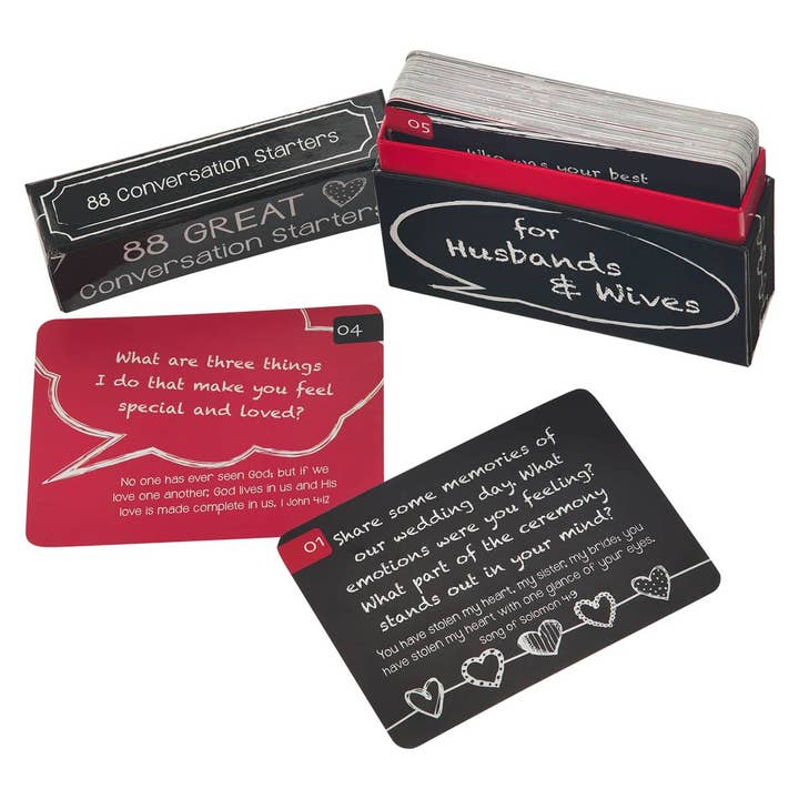 Christian Art Gifts - Vente Jeux de cartes - 88 sujets de conversation pour maris et femmes2