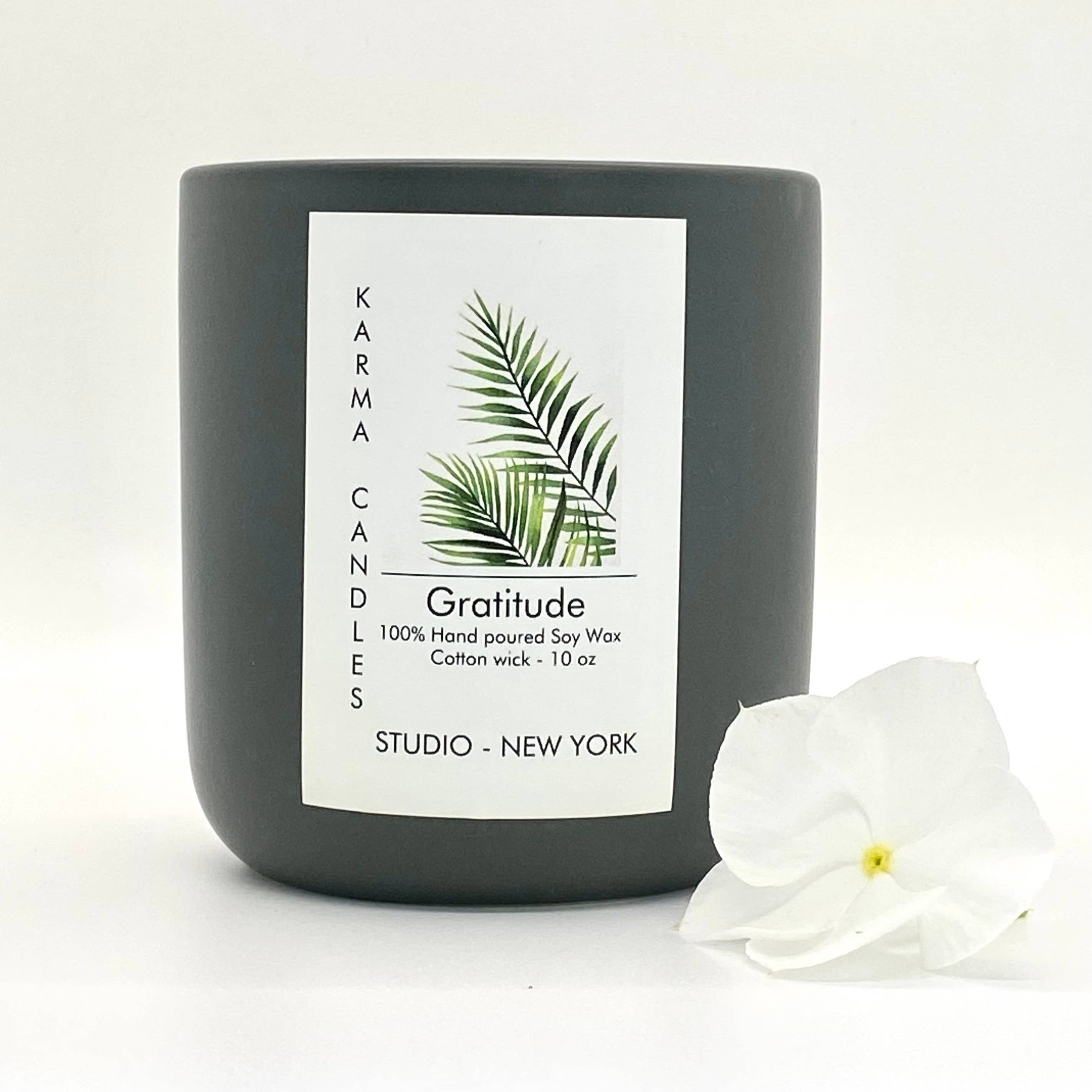 soy anxiety awareness | Honeysuckle & Jasmine candle hand made all-natural wood wick