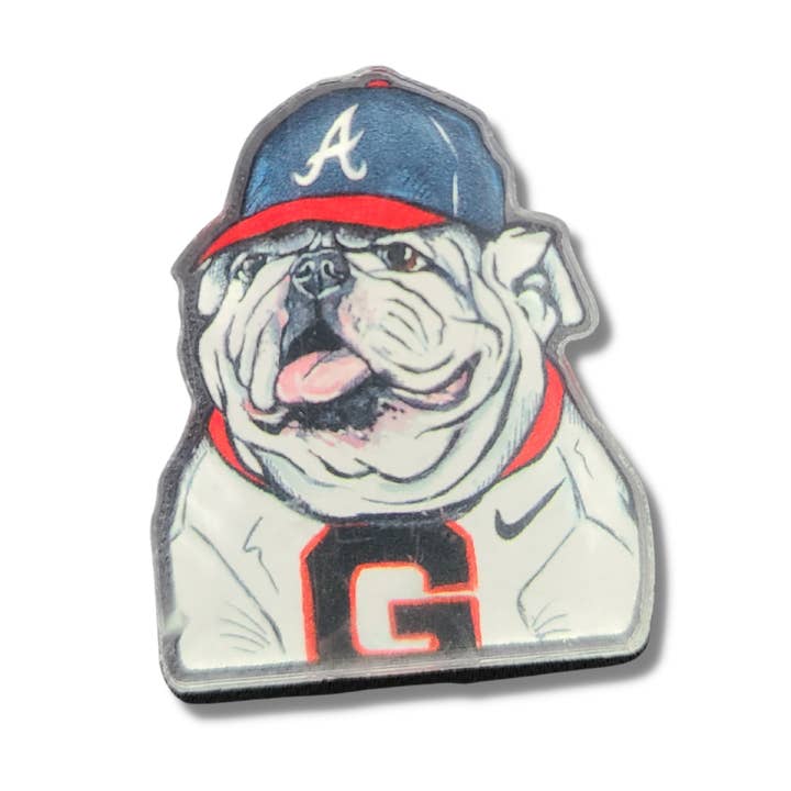 UGA Braves Championship Acrylic Pin for wholesale by Athens Art & Frame