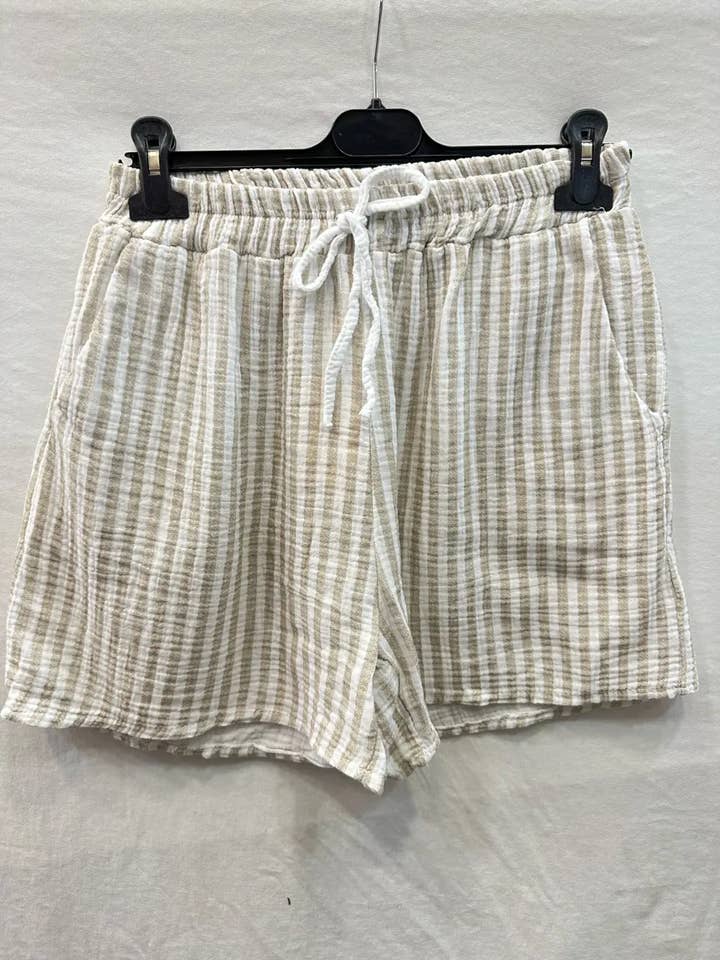 Mimi & Gogo – Engroshandel Skørt - Dame – Shorts med palmemotiv broderet på baglomme11