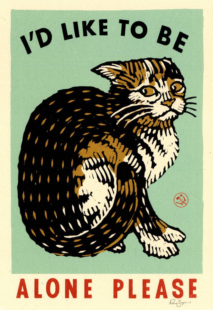 Ravi Zupa Arts - Wholesale Art Print - Alone Please Print0