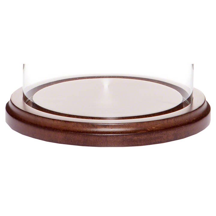 Base en forme de dôme Bard's en bois de noyer MDF de 4,5 po, 5,75 po de hauteur x 5,75 po de largeur x 0,75 po de profondeur pour la vente par Bard's