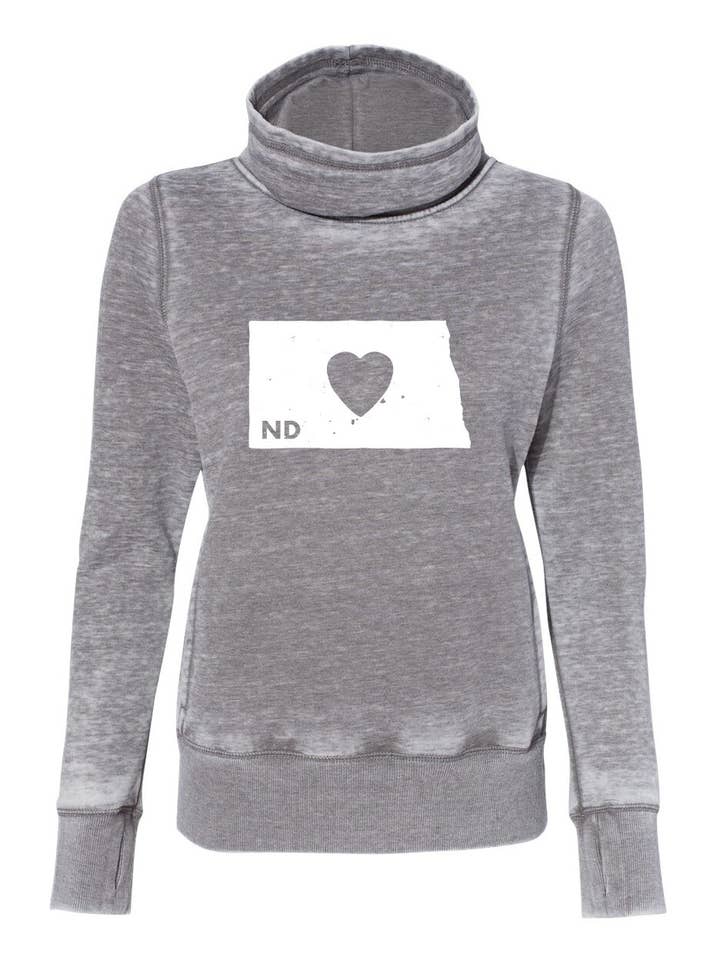 ND Classic Heart Cowl for engroshandel hos Homeplace Apparel