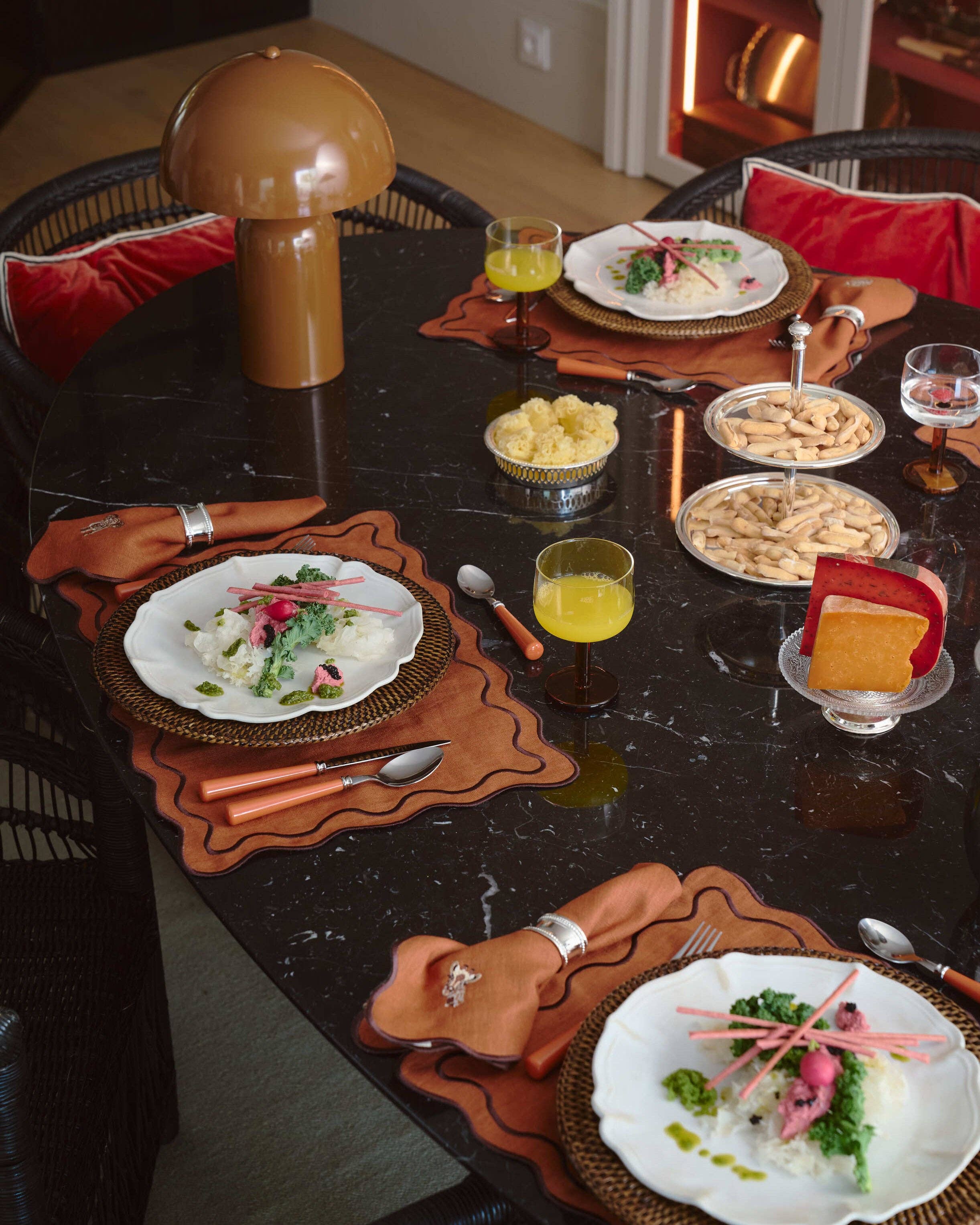 Mariaida Home - Wholesale Placemat - Individual Beja, Terracotta with Terracotta1