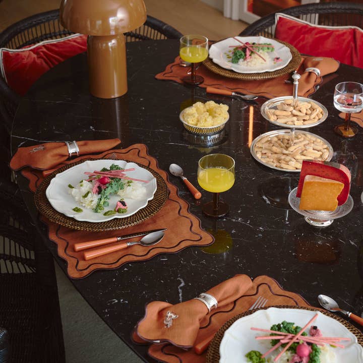 Mariaida Home - Wholesale Placemat - Individual Beja, Terracotta with Terracotta1