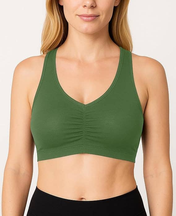 I-Wear Brands - Wholesale Sports Bra - Women's - Women's Cotton Racerback Pull-Over Sports Bra8