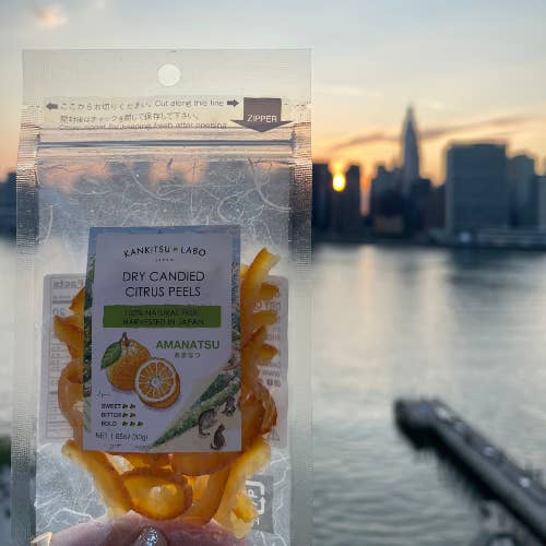KANKITSU LABO - Wholesale Hard Candy - Dry Candied Japanese Citrus Peel | Amanatsu (あまなつ) | 1.05 oz