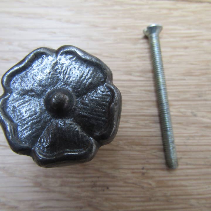 Botão de armário de flores por atacado de IronmongeryWorld