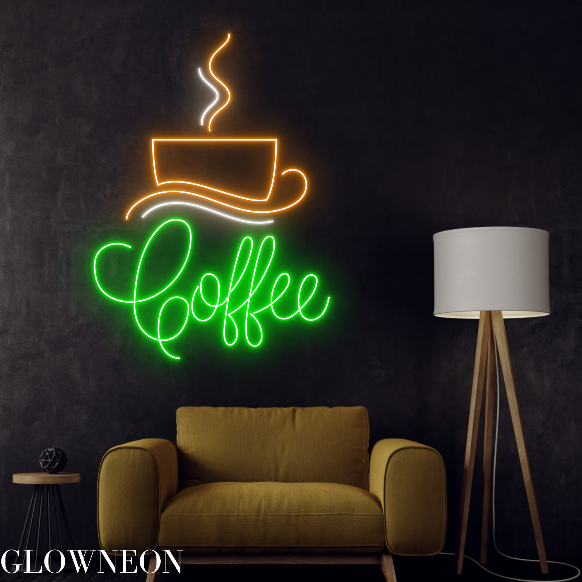 Glow Neon - Wholesale Neon Sign - Coffee Cup Neon Sign, Coffee Led Sign, Coffee Shop Decor1