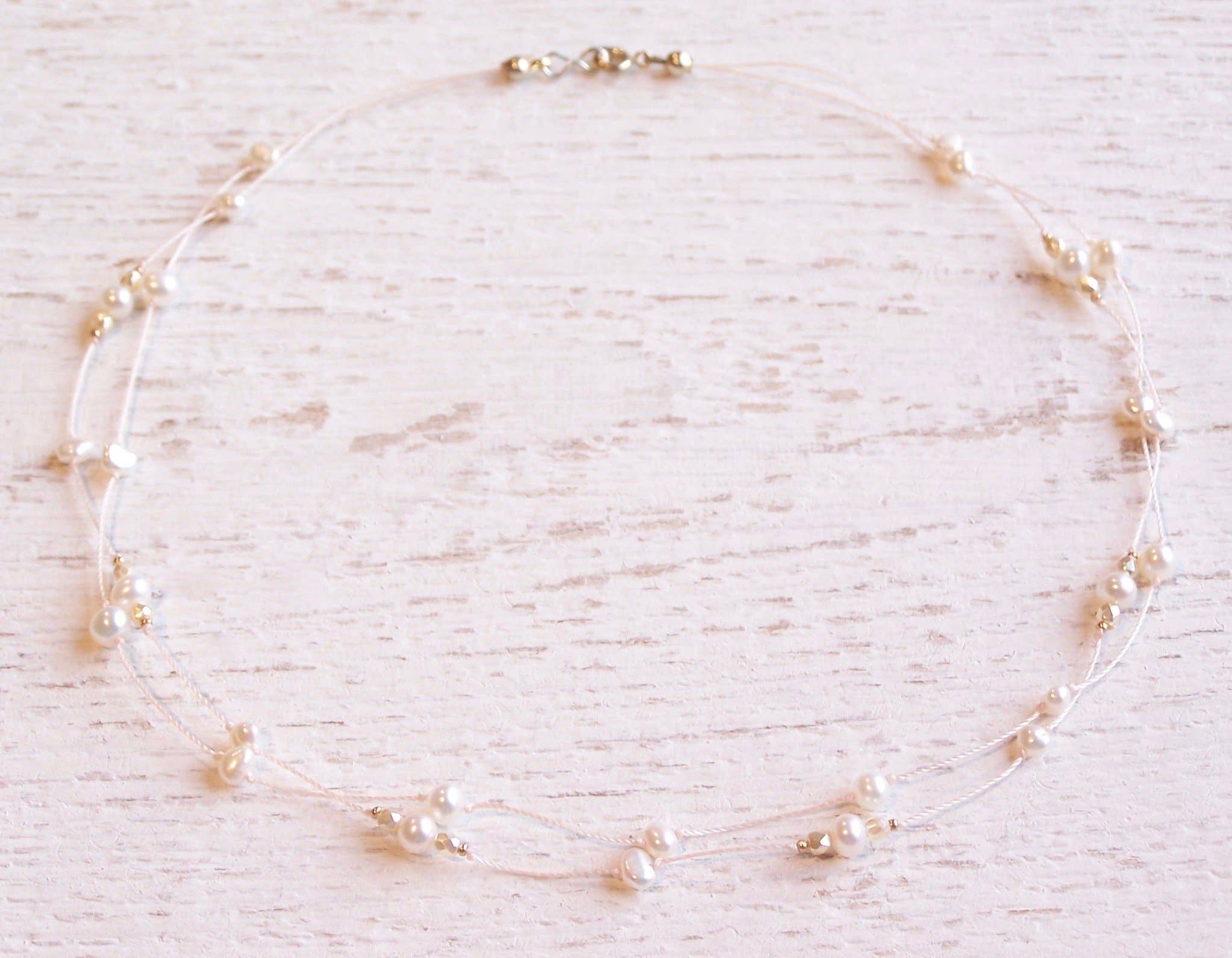 Jo Bird Jewelry – wholesale Pärlband/Pärlhalsband – Knutat pärlhalsband - Hilo Lei2