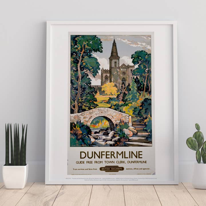 Star Editions - Wholesale Art Print - Dunfirmline, Fife British Railways - Premium Art Print0
