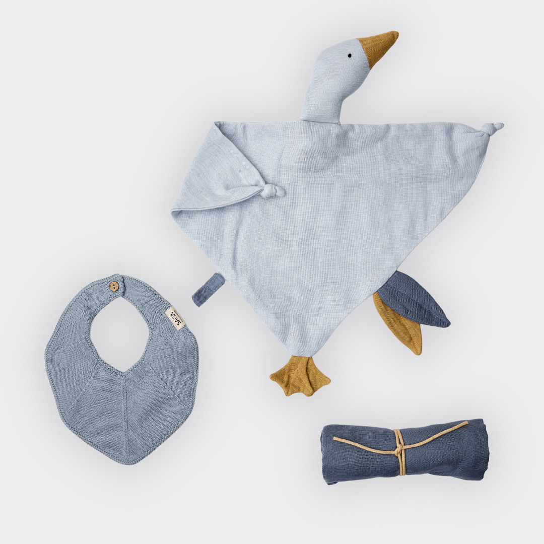 Saga Copenhagen - Vendita all'ingrosso Set/confezione regalo per neomamme - Confezione regalo per neonati - Blu cristallo - Sostenibile e biologica2