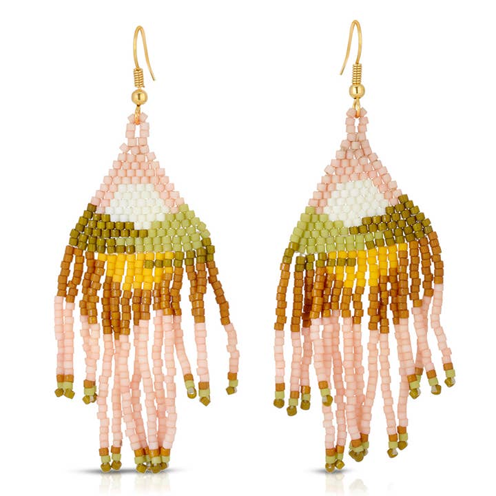 Verveine Beaded Earrings for wholesale by Lauren Morrelli Jewelry