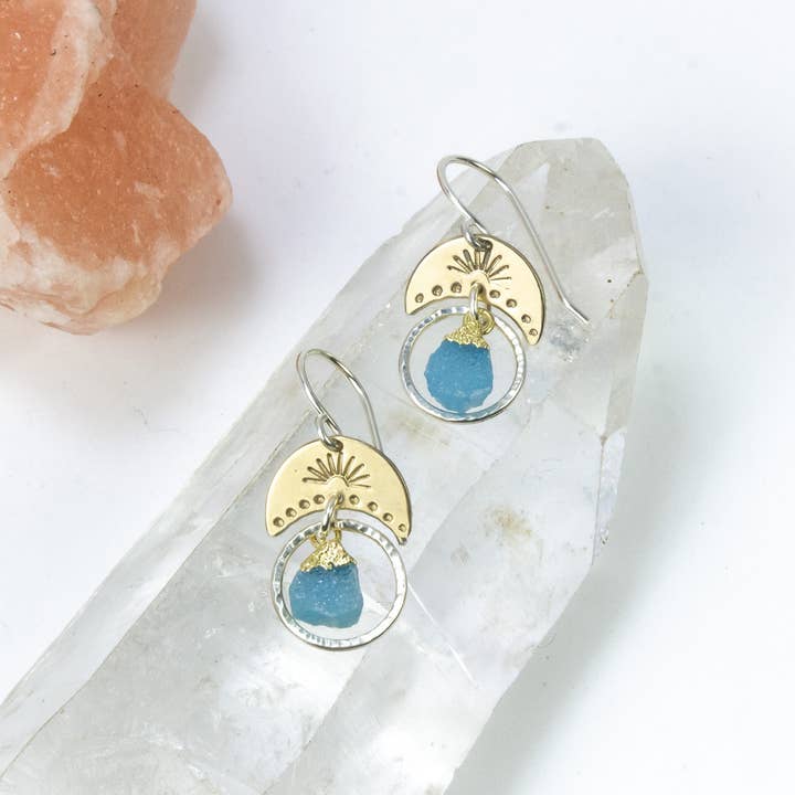 Boucles d'oreilles Sunset Shimmer pour la vente par Laura J Designs