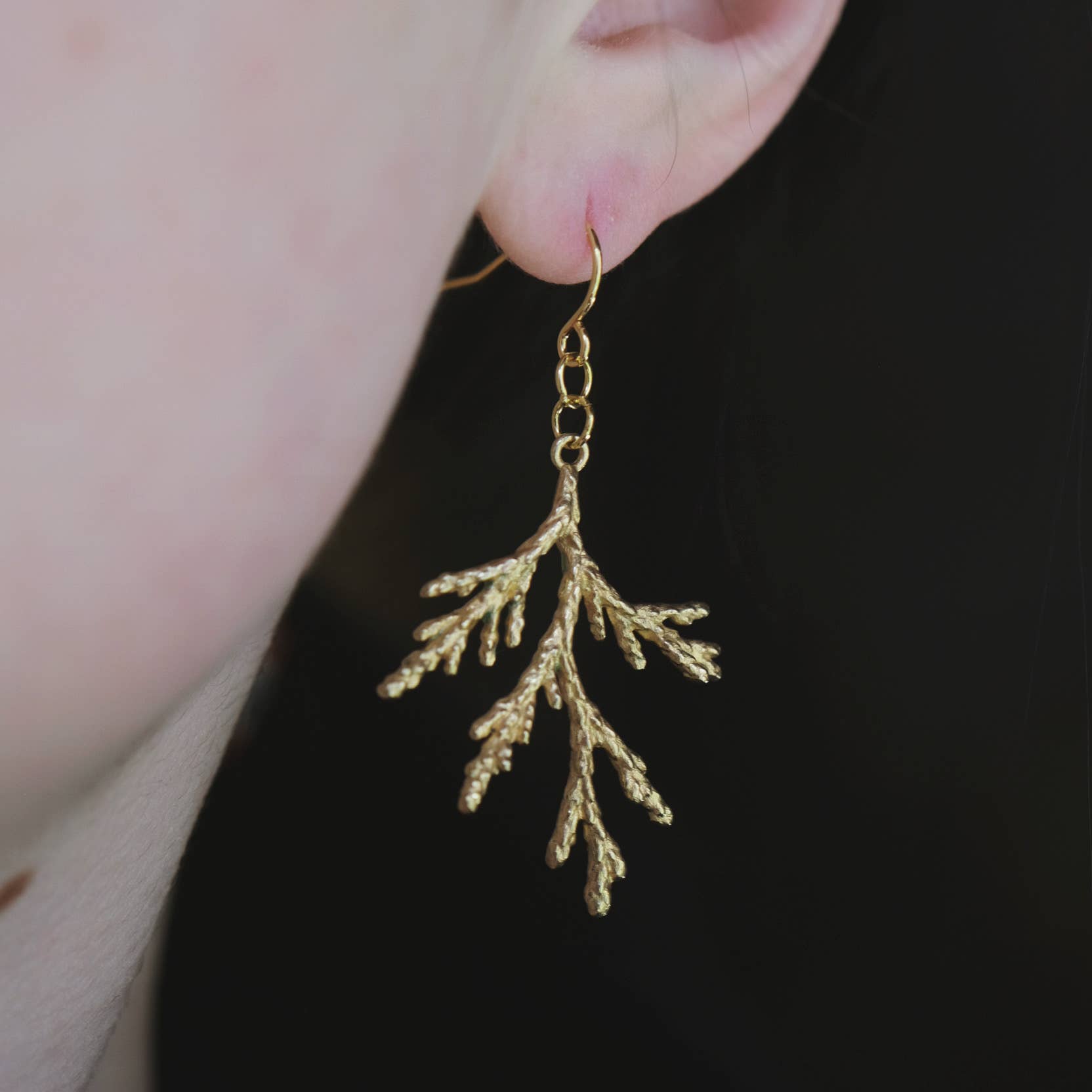 Muna Moth - Wholesale Dangle Earrings - Dainty Earthy Pine Earrings5