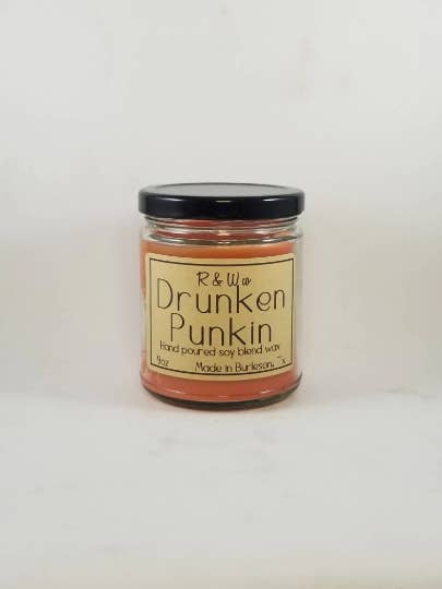 Drunken Punkin Candles for wholesale by R&W Company LLC