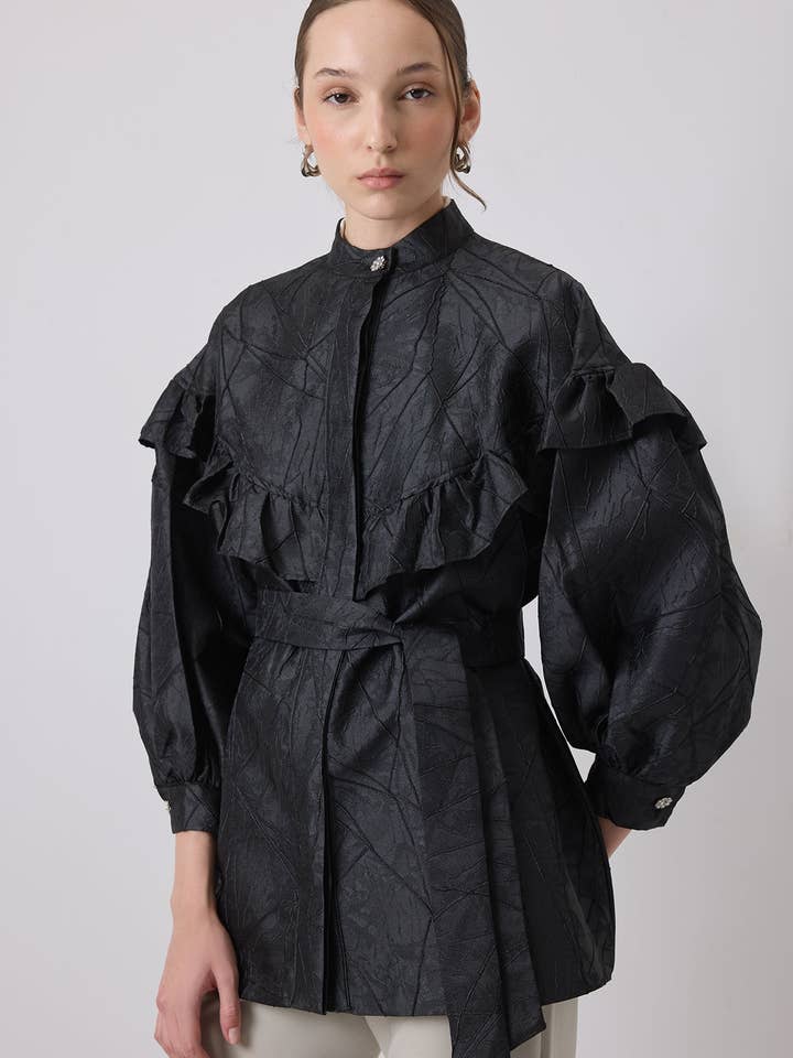 ÜBERGROßE JACQUARD-JACKE für den Großhandel von Touché Privé EU