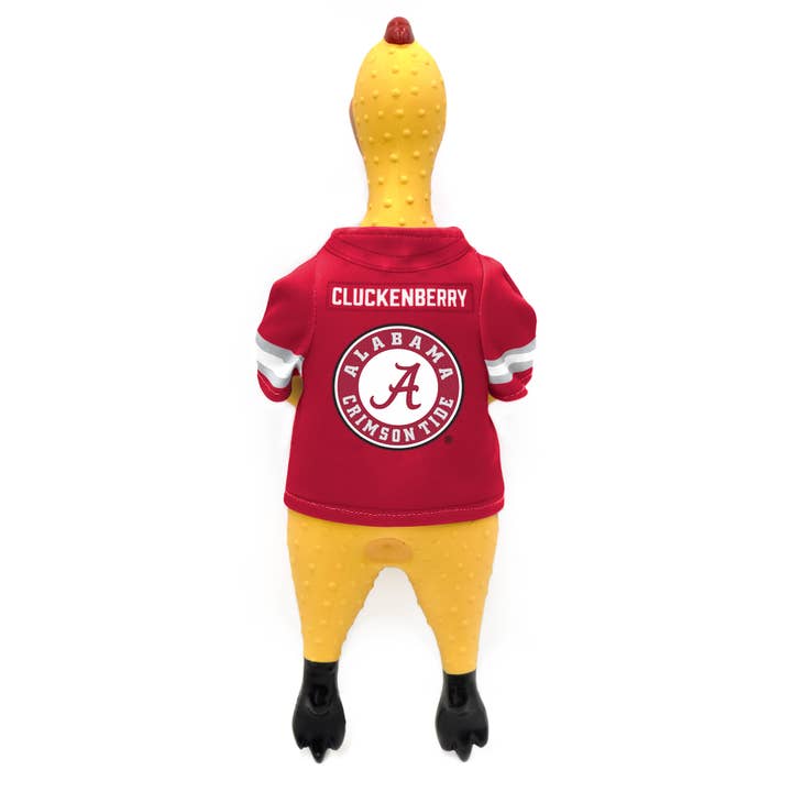 Little Earth Productions - Wholesale Pet Squeaky Toy - Dog - NCAA Alabama Crimson Tide Rubber Chicken Pet Toy