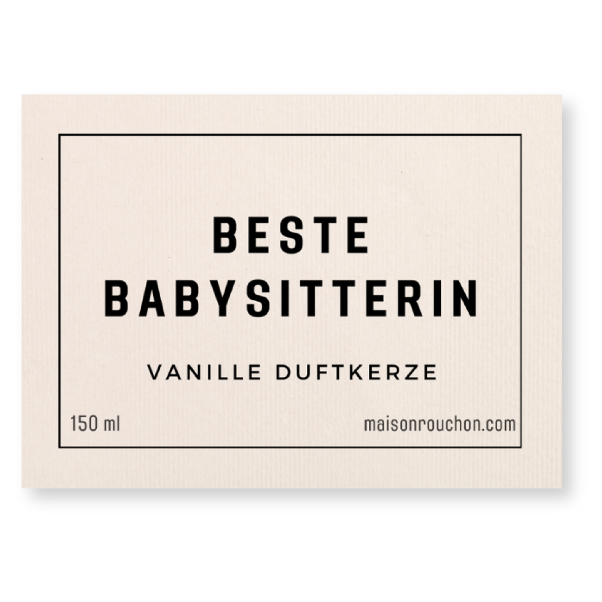 Maison Rouchon – Großhandel Kerze im Glas / gefüllte Kerze – Beste Babysitterin - Duftkerze1