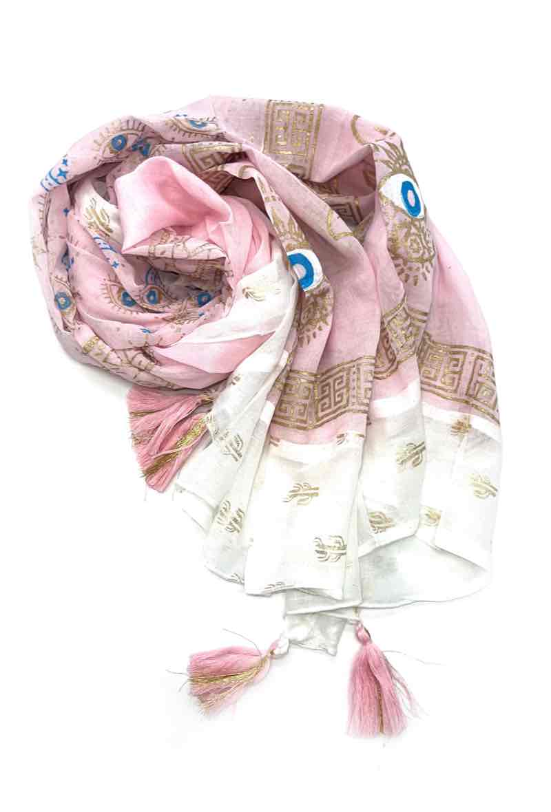 LINETA - Wholesale Scarf - Women's - C5 Indian cotton scarves9