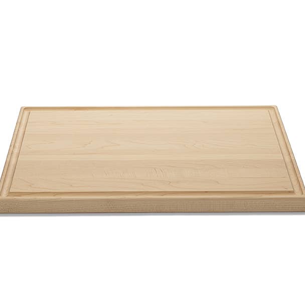 Wood Hill Boards Inc - Wholesale Cutting Board - Maple - G171 - Large Thick Cutting Board with Juice Groove 1