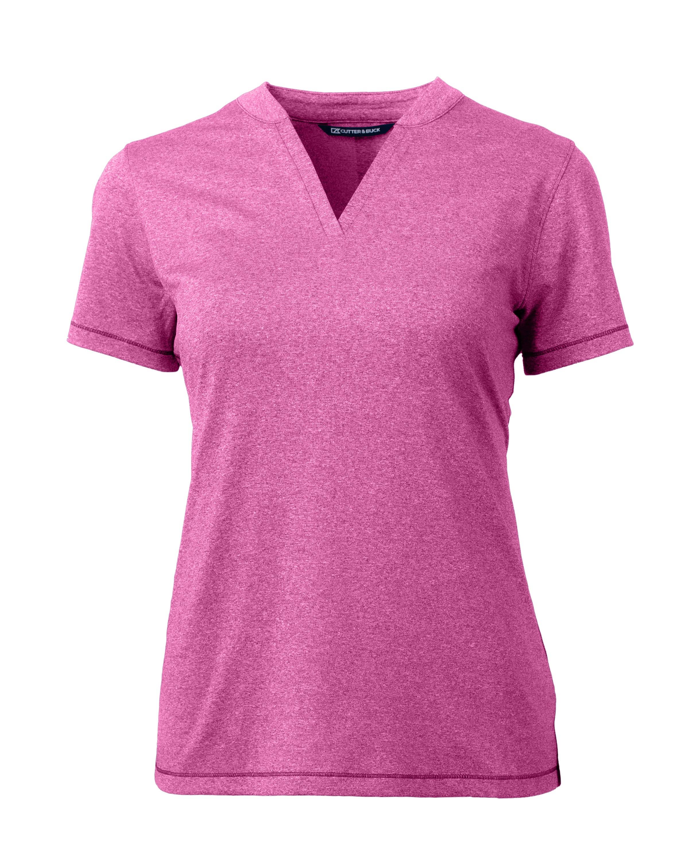 Cutter & Buck - Wholesale Polo - Women's - Cutter & Buck Forge Heathered Stretch Womens Blade Top0