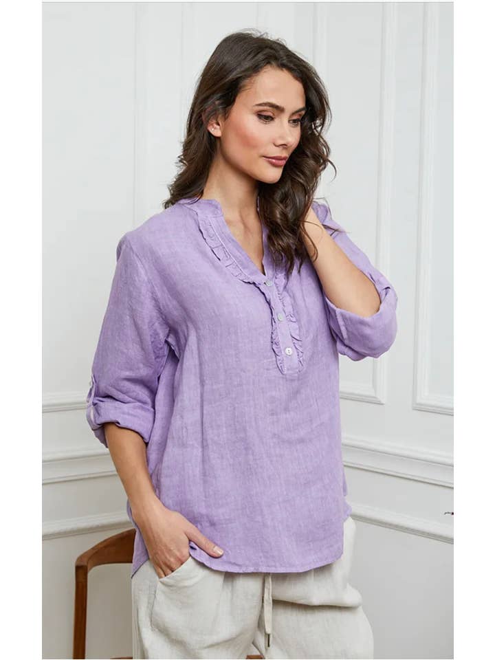 LÉA & LUC – wholesale Blouse – Women’s – 100% Linen Blouse REF. 664947