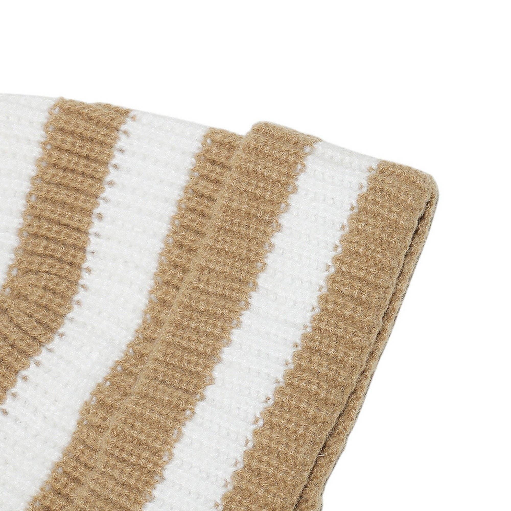 AK Brand - Wholesale Beanie - Women's - Unisex Striped Knit Beanie Hat Cuffed Warm Winter Cap11