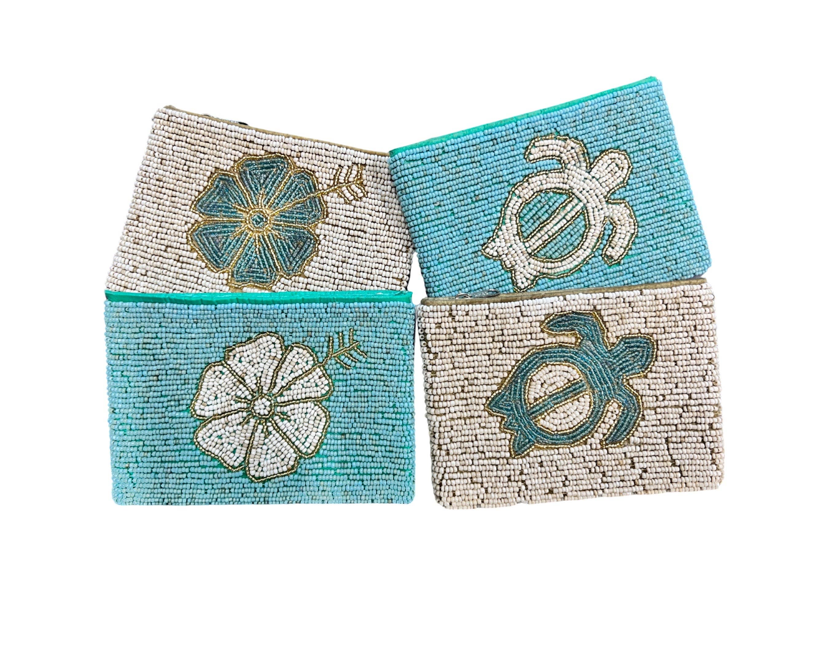 Bamboo Source Tropical Decor – Porta-moedas - Mulher por atacado – Porta-moedas inspirado na Ilha Beaded - Variado0