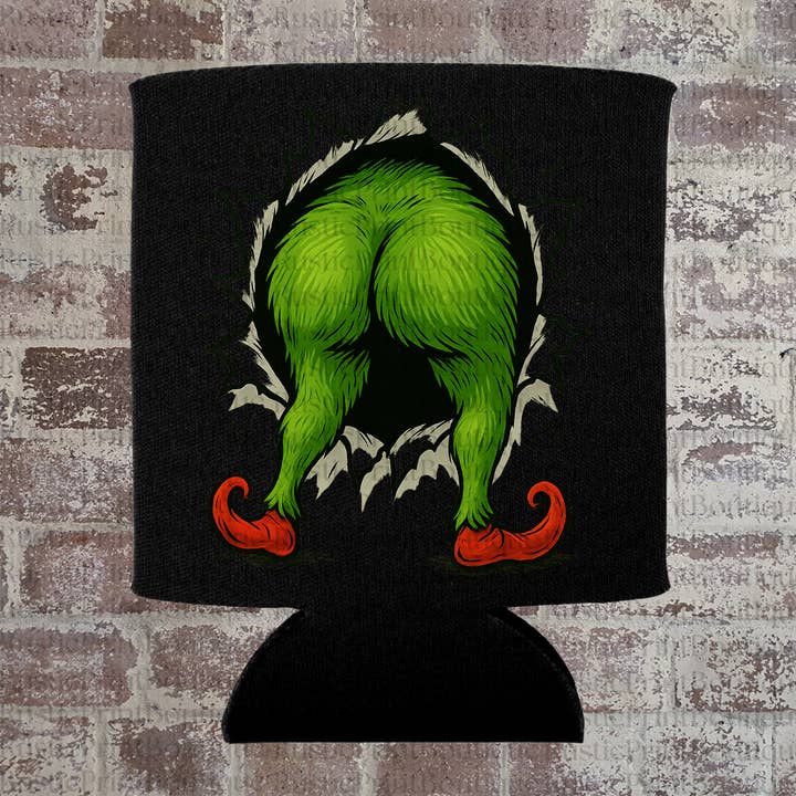 Vintage Can Coolers Vintage Grinch Koozie for wholesale by RusticPrintStudio