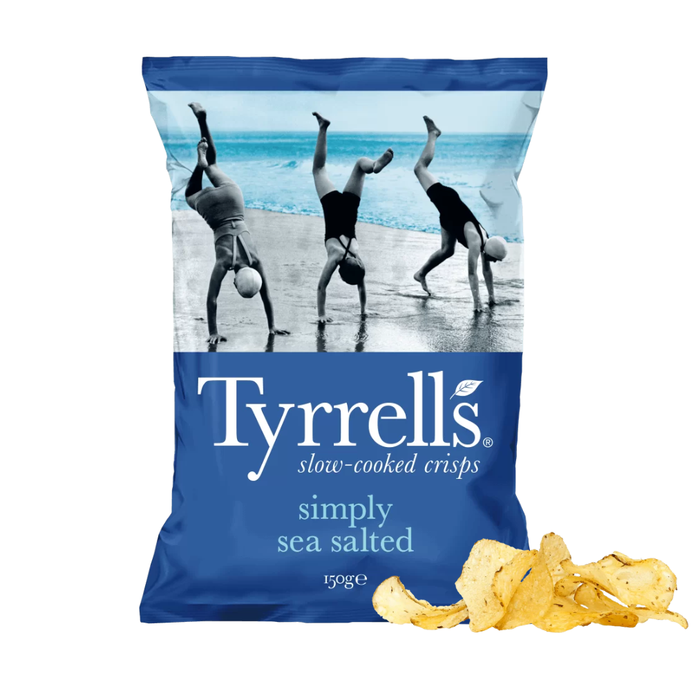 123bonbon - Venta al por mayor Patatas fritas - Tyrrells Chips ligeramente saladas con sal marina2