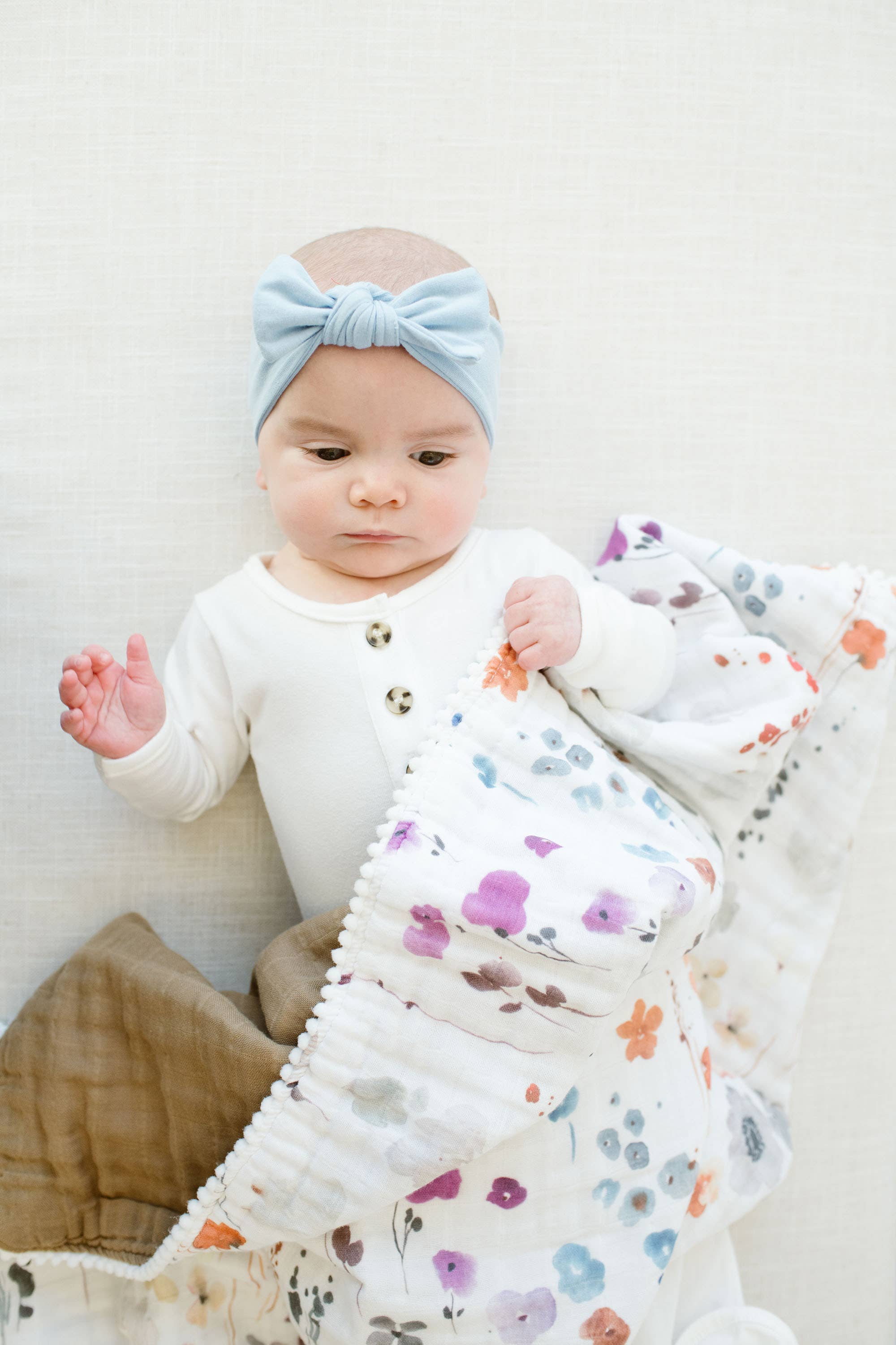 Fawn & Foster - Wholesale Quilt - Kids & Baby - Organic Muslin Gauze Quilt Baby Blanket | Violet Floral3