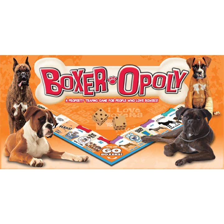 Outset Games and Cobble Hill Puzzles - Wholesale Board Game - Boxer-Opoly Board Game