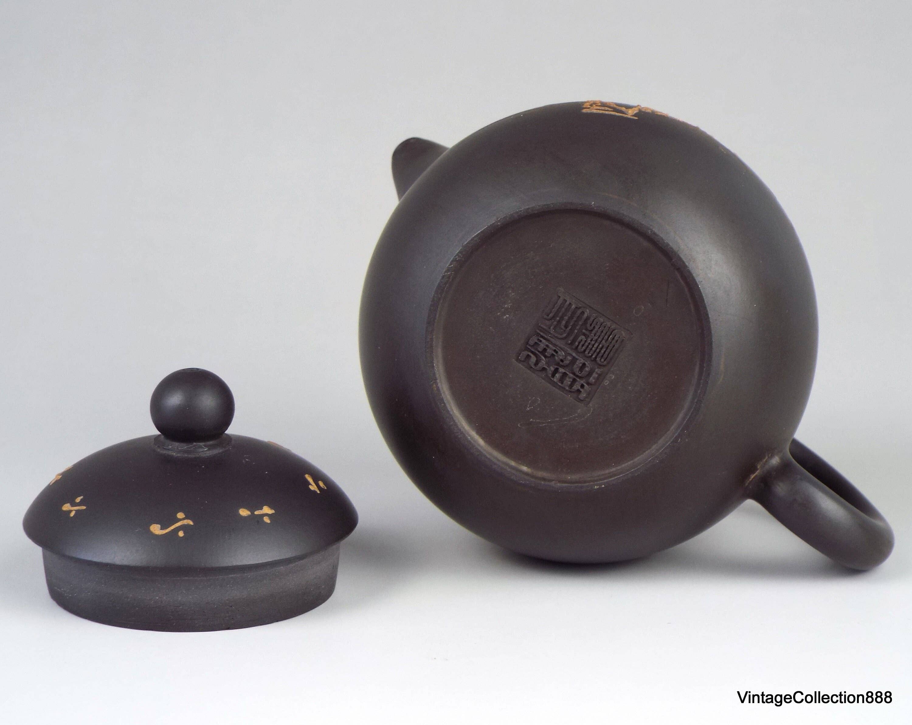 Vintagecollection888 - Wholesale Tea Pot - Vintage Clay Teapot Chinese Calligraphy Yixing Zisha7